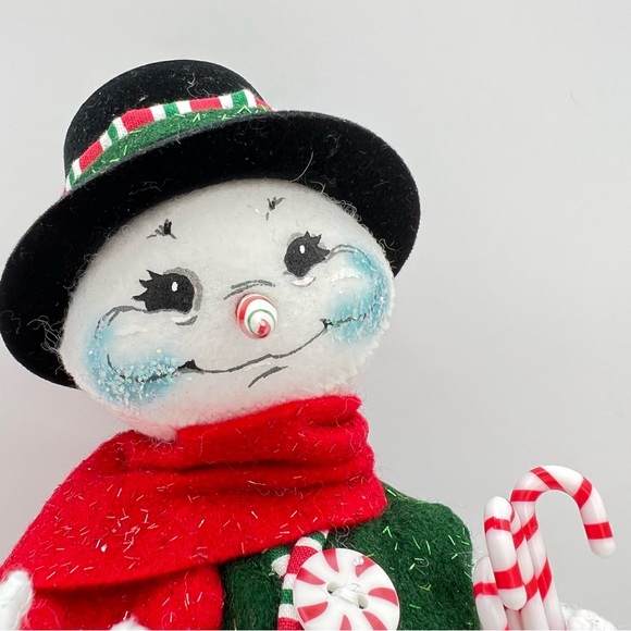 Annalee 2005 Candy Cane Snowman 10.5" - Picture 4 of 15